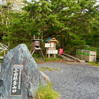 河原坊駐車場に到着

歩いて2キロで小田越登山口に到着
ワクワク💓