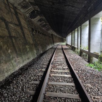 線路を渡ります