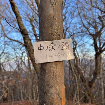 赤岩に向かう途中の小ピーク