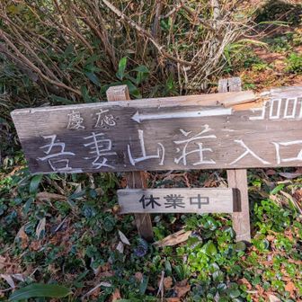 慶応吾妻山荘は休業中みたい