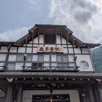 はじめまして！奥多摩駅。
ツバメがとっても多かったです。