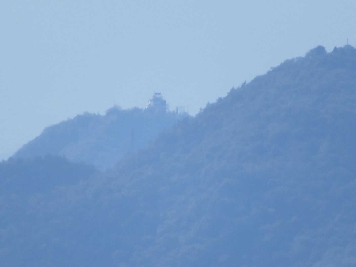金華山が見えます。