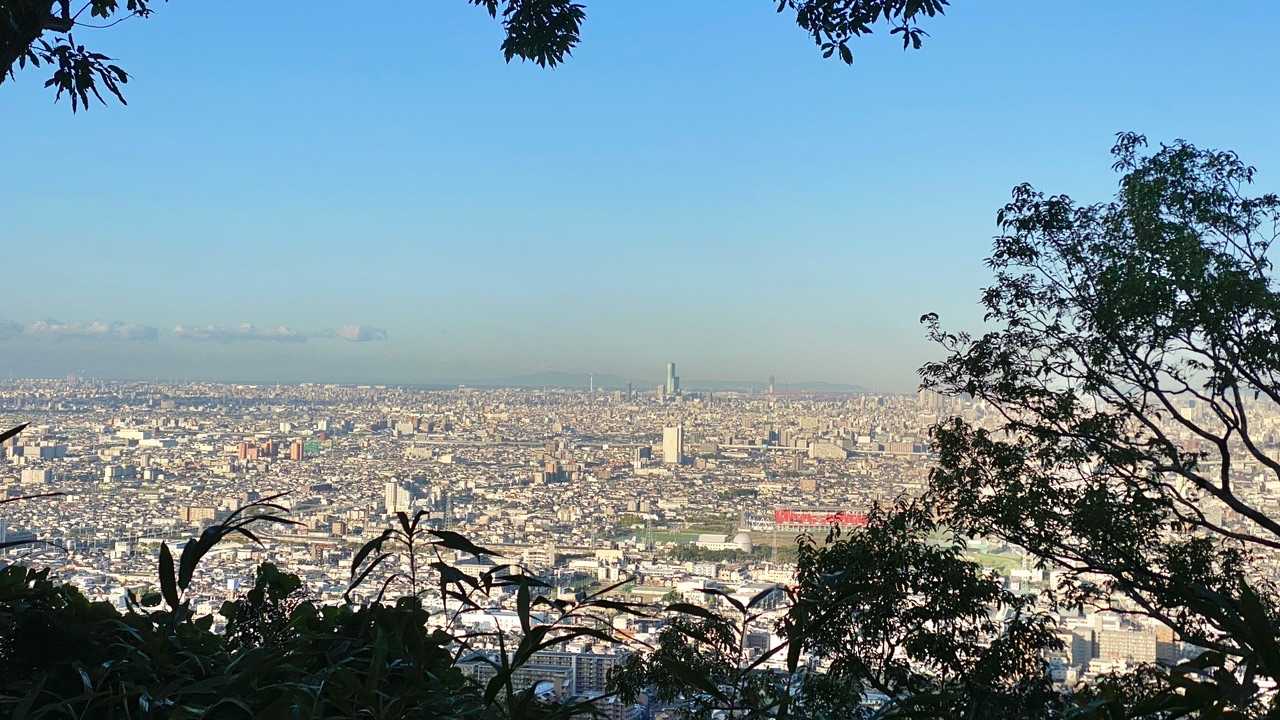 枚岡公園中展望台
今日は綺麗です