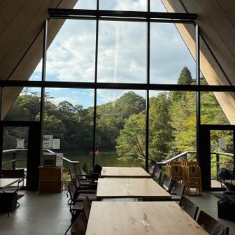 穂高湖のカフェ