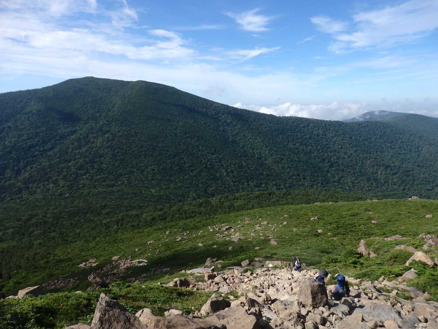 小田越-早池峰山-中岳-鶏頭山 縦走コースの写真