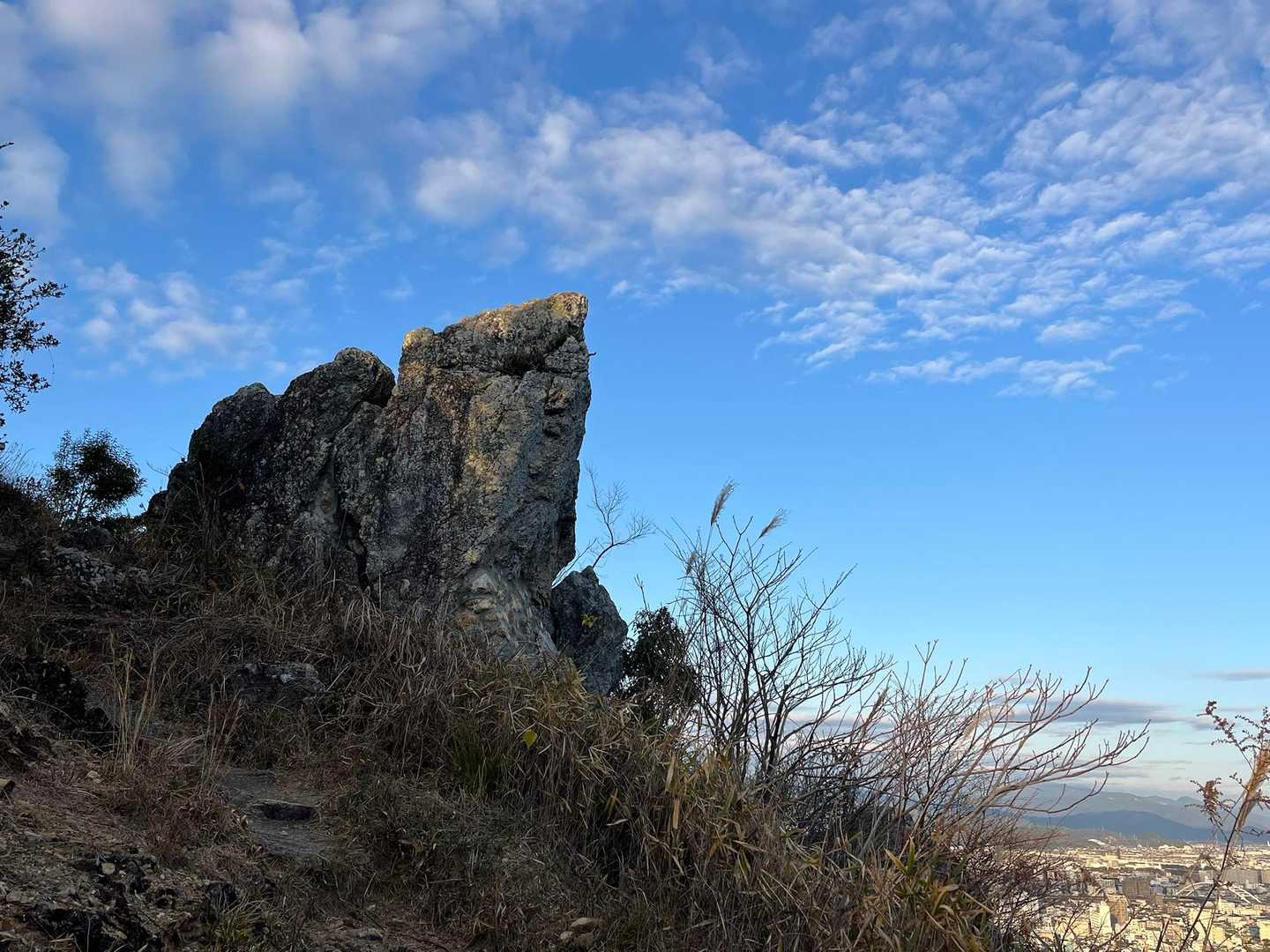 ライオン岩🦁🪨
ここまでかなり早歩きしました
ここから皿ヶ峰へ上りになるので息を整えましょう