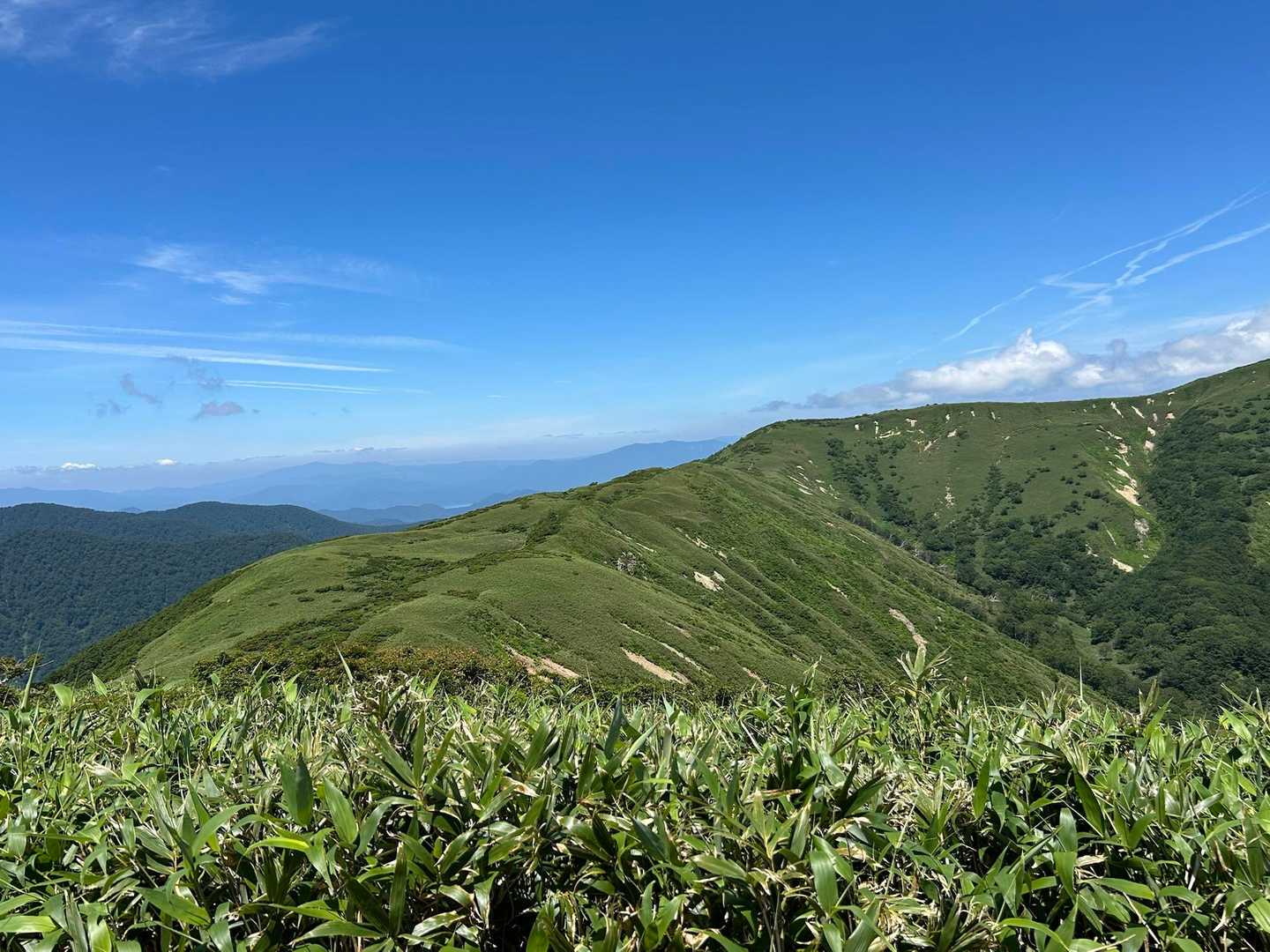 ランチした場所を名残惜しむ✨平な稜線が好き💓