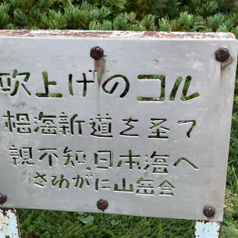 チャレンジしたいけど体力がない〜

這是一條縱走路線可以走到日本海方面