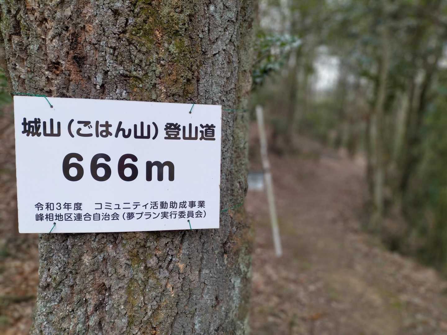 六角坂登山口-ご飯山登山口-ご飯山 往復コースの写真
