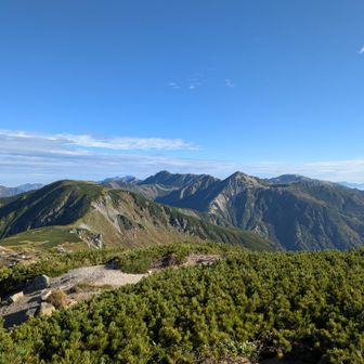 三俣蓮華岳。水晶岳・鷲羽岳