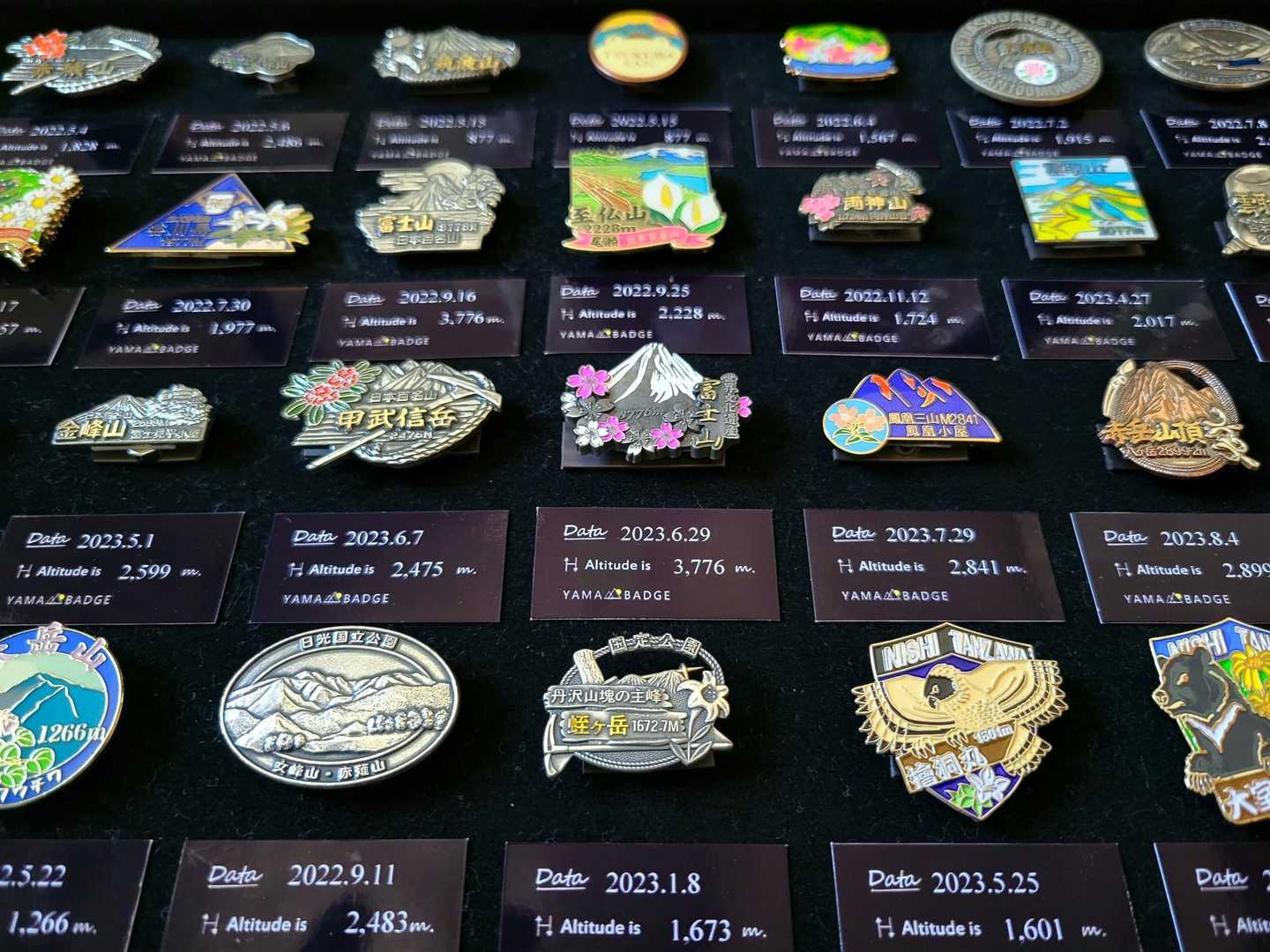 ✨山バッジ⛰️コレクション✨ 日本百 / マモルさんのモーメント