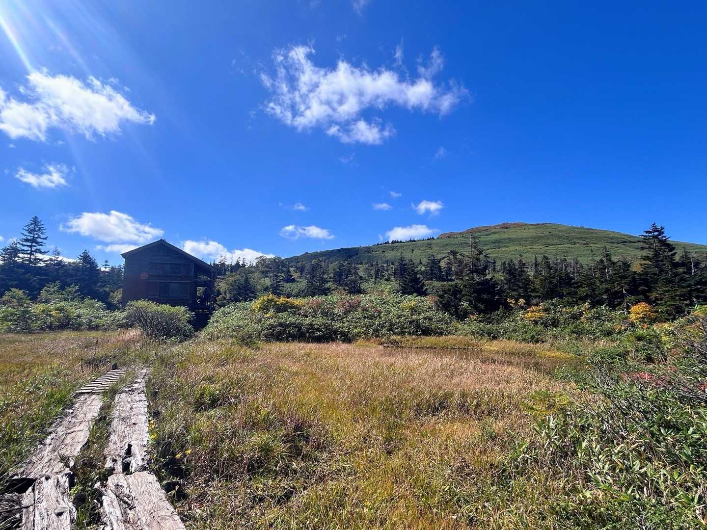 三ツ石山荘！
色づいててワクワク