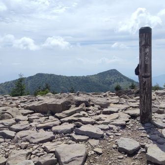 広い山頂
後の