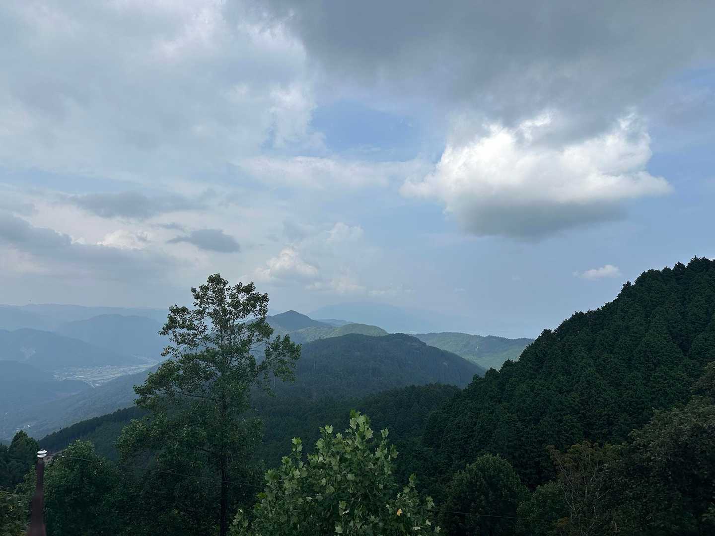 ロープウェイ比叡駅-横高山-水井山-仰木峠-戸寺バス停 縦走コースの写真
