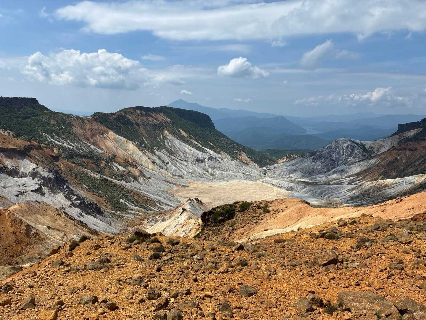 安達太良山登山口-旧土湯峠-鬼面山-鉄山-安達太良山 往復コースの写真