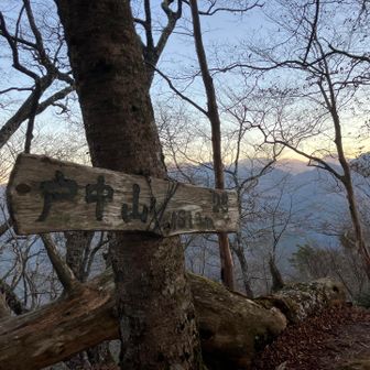 戸中山。麻布山から殆ど下りでした。