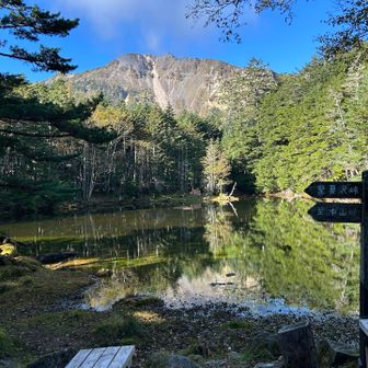 しらびそ小屋から東天狗
気温5℃