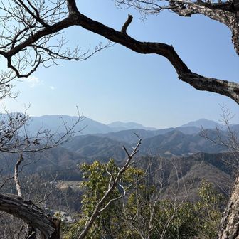 ここからの景色も良いですね
檜洞丸と大室山