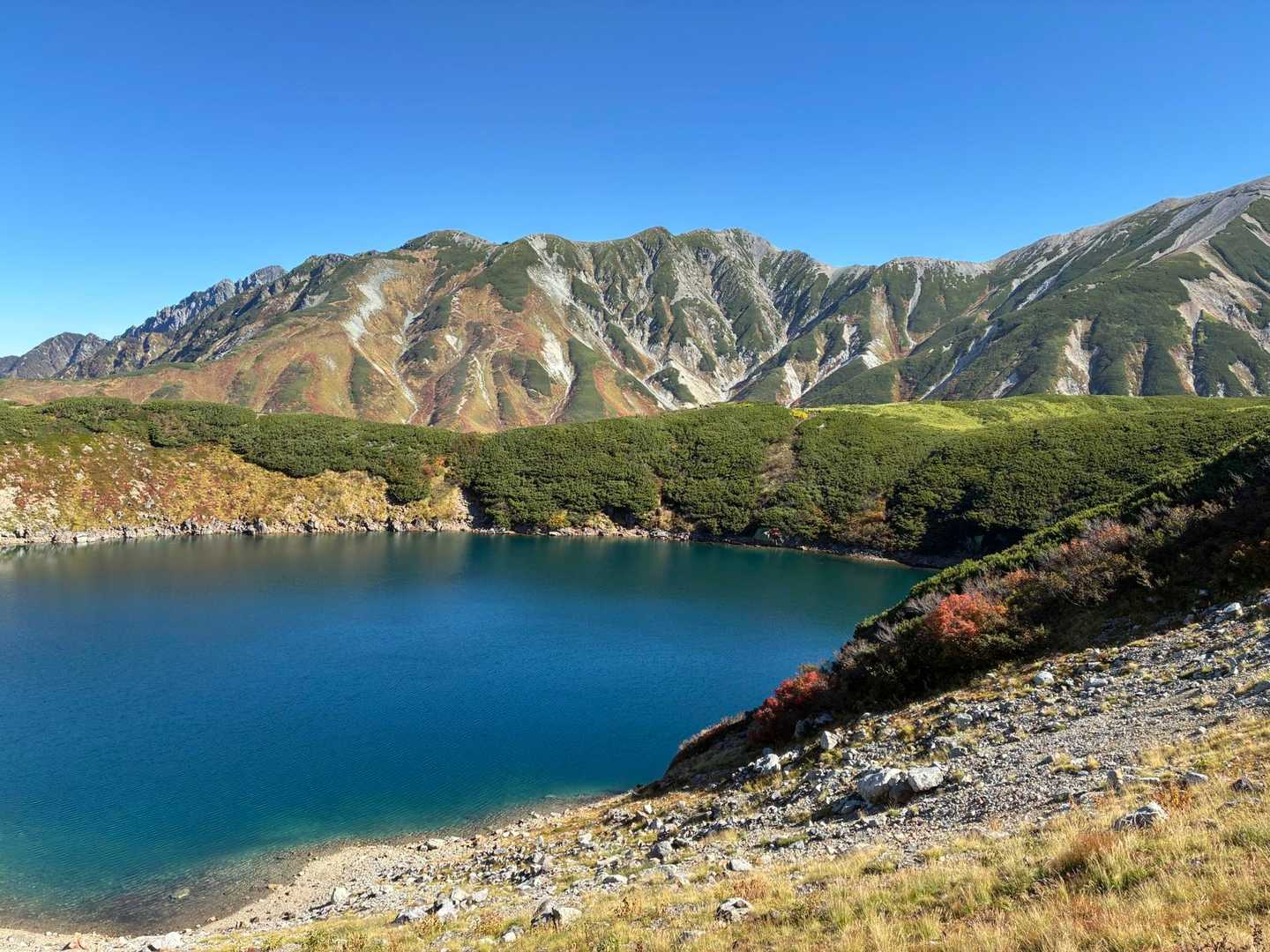 みくりが池
少し風があってリフレクションはないけどコバルトブルーで綺麗💙