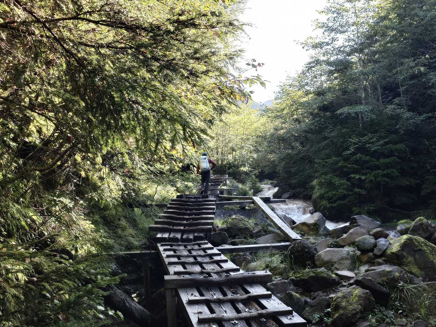 美濃戸口登山口-美濃戸登山口-赤岳-地蔵ノ頭-横岳-硫黄岳 周回コースの写真