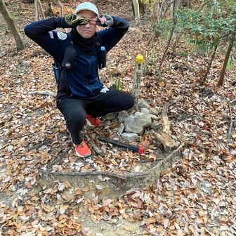 上がろうと思ったけど、結構な斜面で断念♡