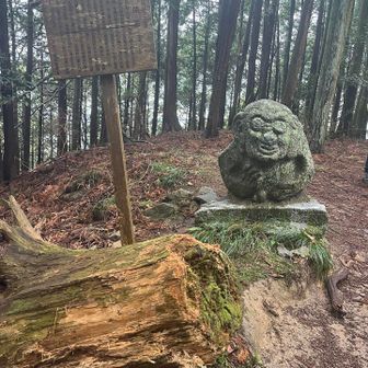 飛鳥の猿石とはまた違う猿石