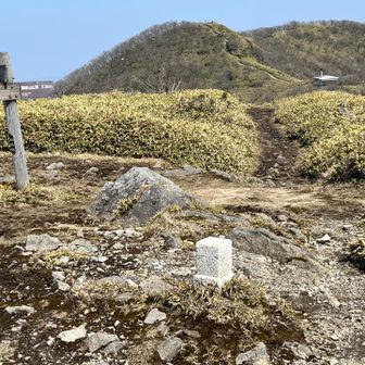 分岐に戻って来ました、やっぱり今日は空いています、お昼になっても展望台にお二人だけ