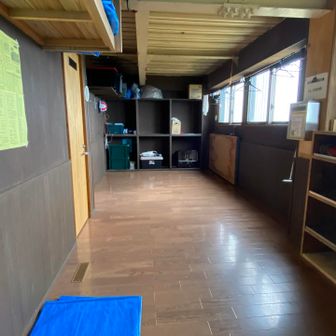 避難小屋の中
綺麗でした