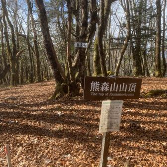 熊森山　登頂
こちらも眺望なし