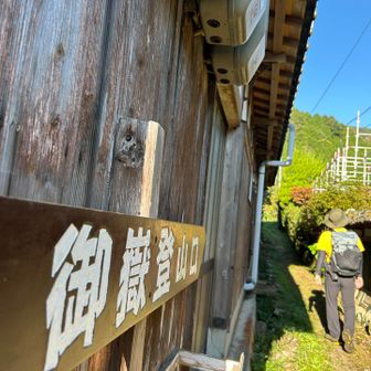 今回も民家の横からこんにちわ。登ります。