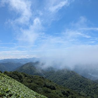 この辺りの山は尾根に出る瞬間一気に視界が開けるのでいいですね