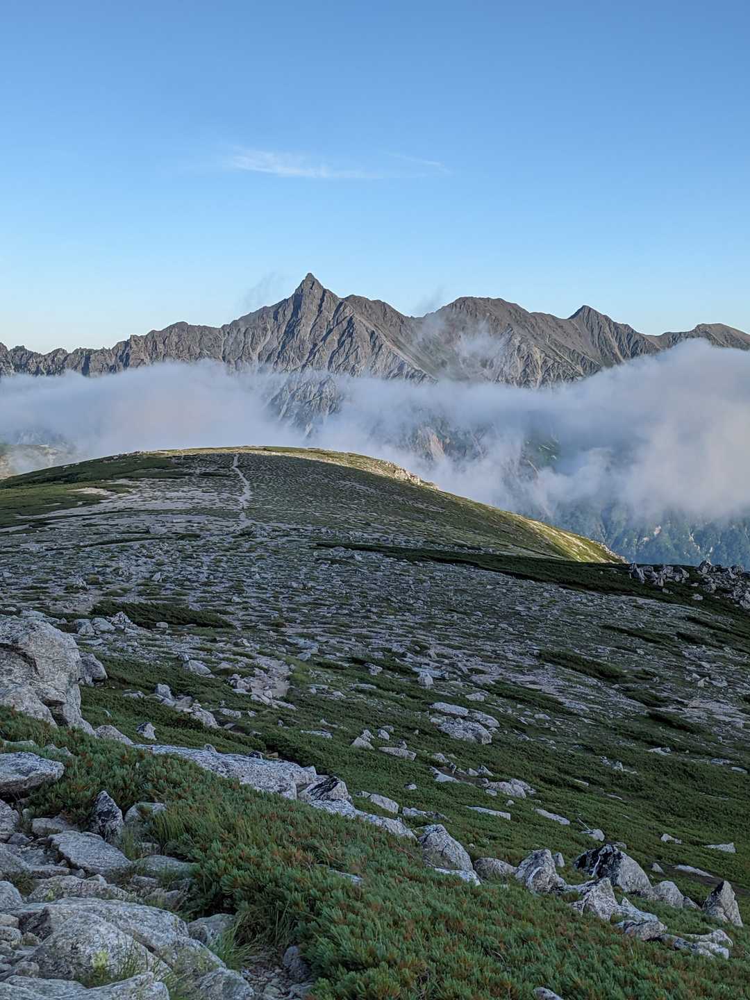 双六岳 往復コースの写真