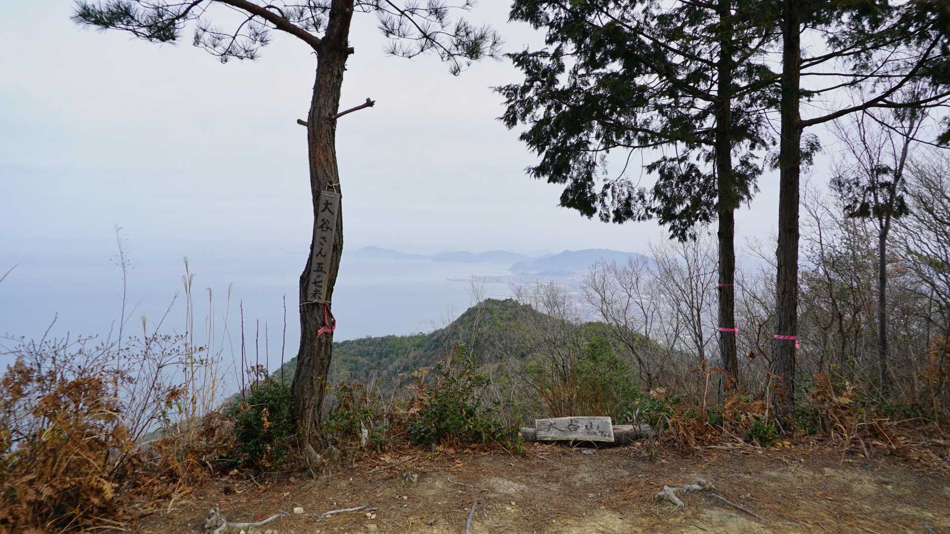 大谷山到着