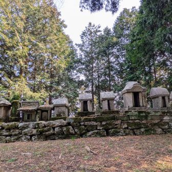 上の浅間山 山頂〜
先ず、たくさん並んだ石の祠が見えﾏｽ