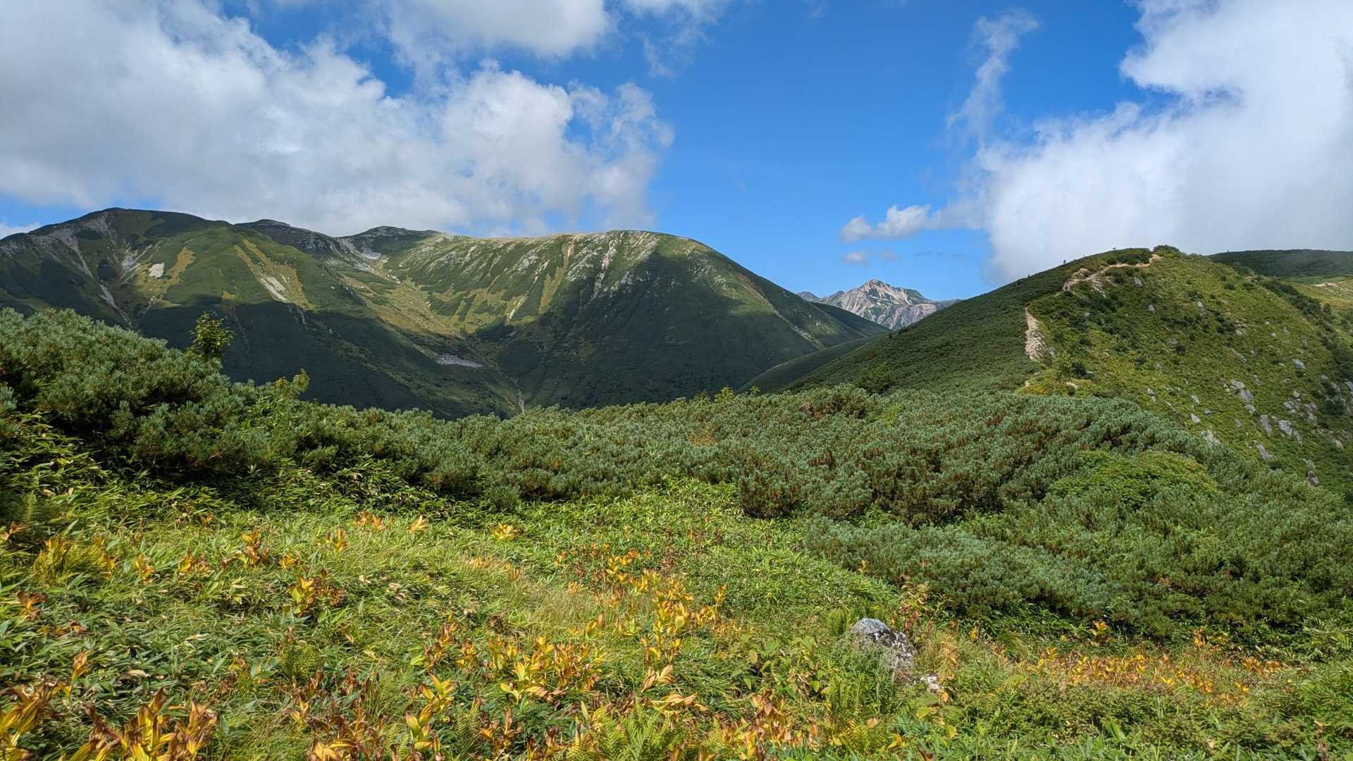 笠ヶ岳・双六岳・わさび平 登山道入口-笠新道登山口-小池新 往復コースの写真