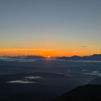 偶然　予想してなかった　日の出🌅！