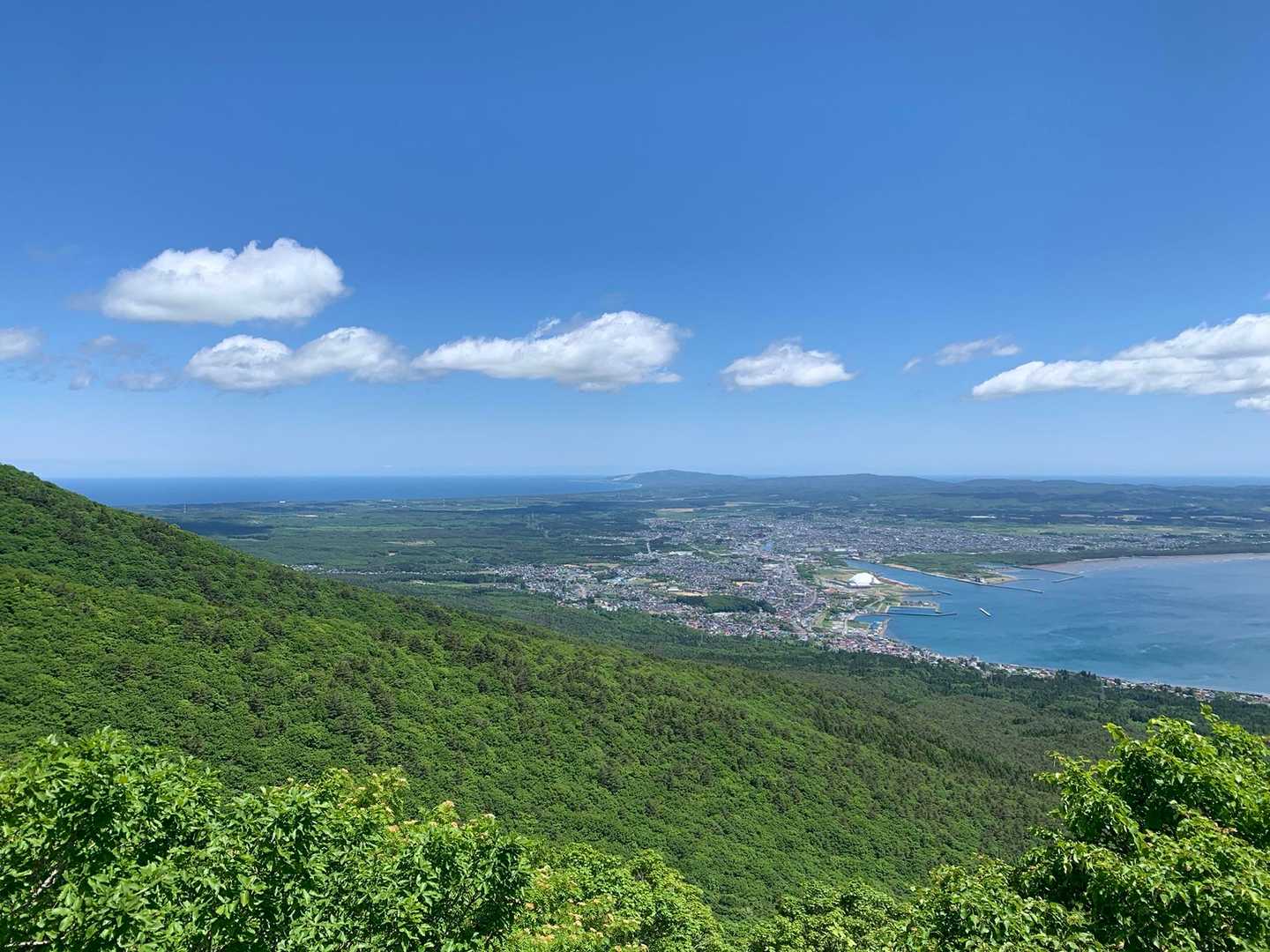 七面山山頂からのむつ市や尻屋崎🤩