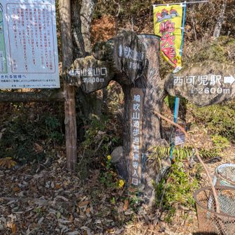 …鳩吹山遊歩道真禅寺入口から鳩吹山へ登り返す