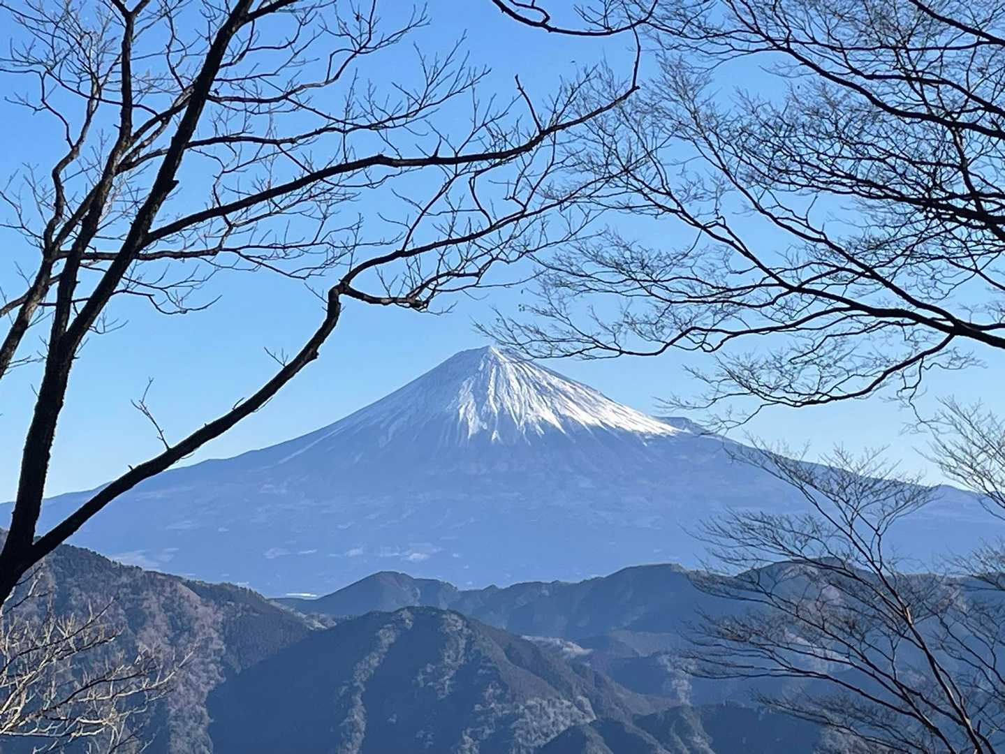 真富士山の山頂手前から