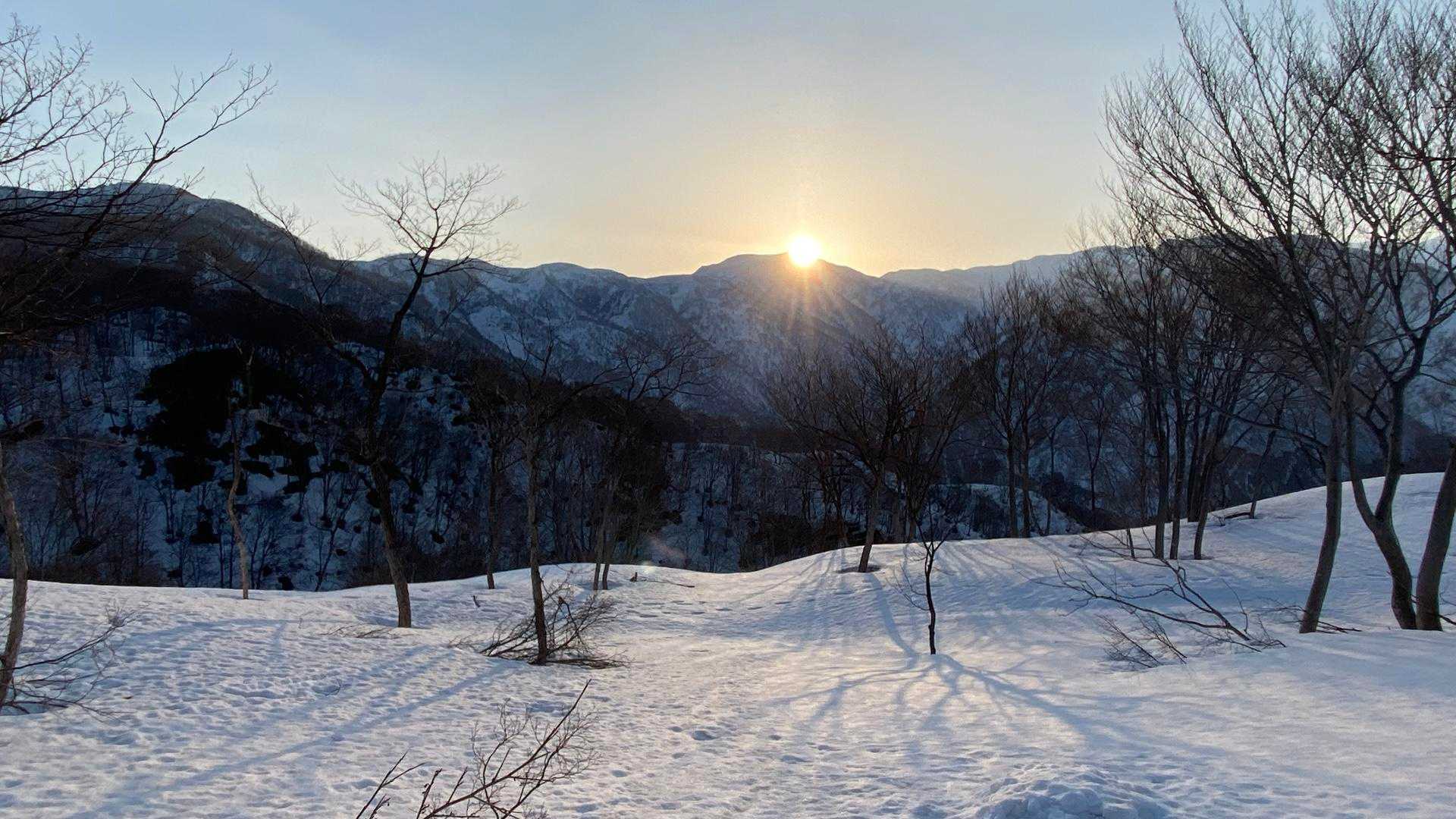 ちょうどタイミングよくダイアモンド初雪山💎