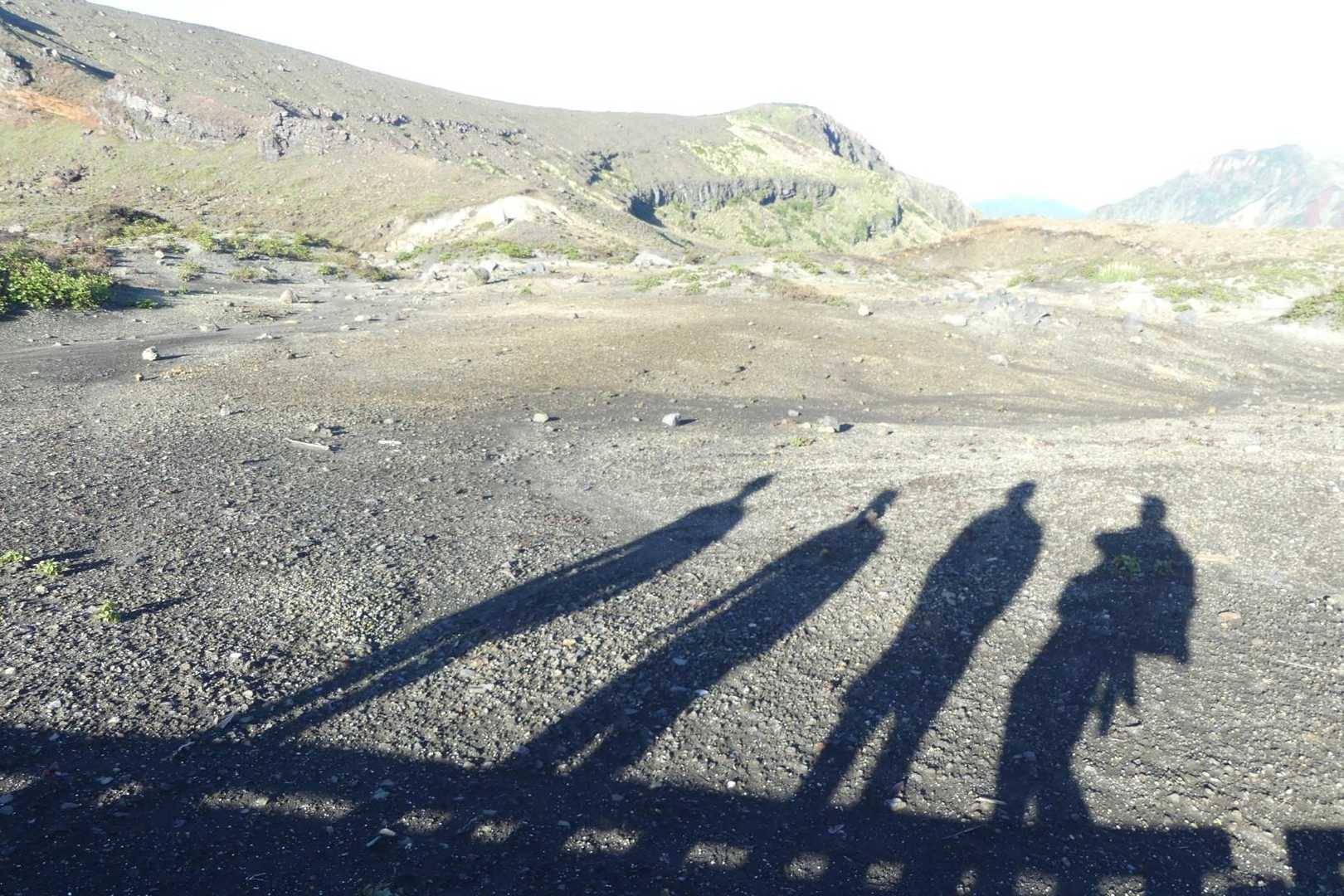 阿蘇山上ターミナル-古坊中登山口-砂千里登山口-南岳-中岳 往復コースの写真