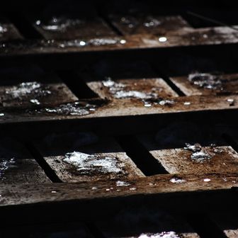 美しい残雪
木琴と鉄琴のような音楽的な眺めだった♪