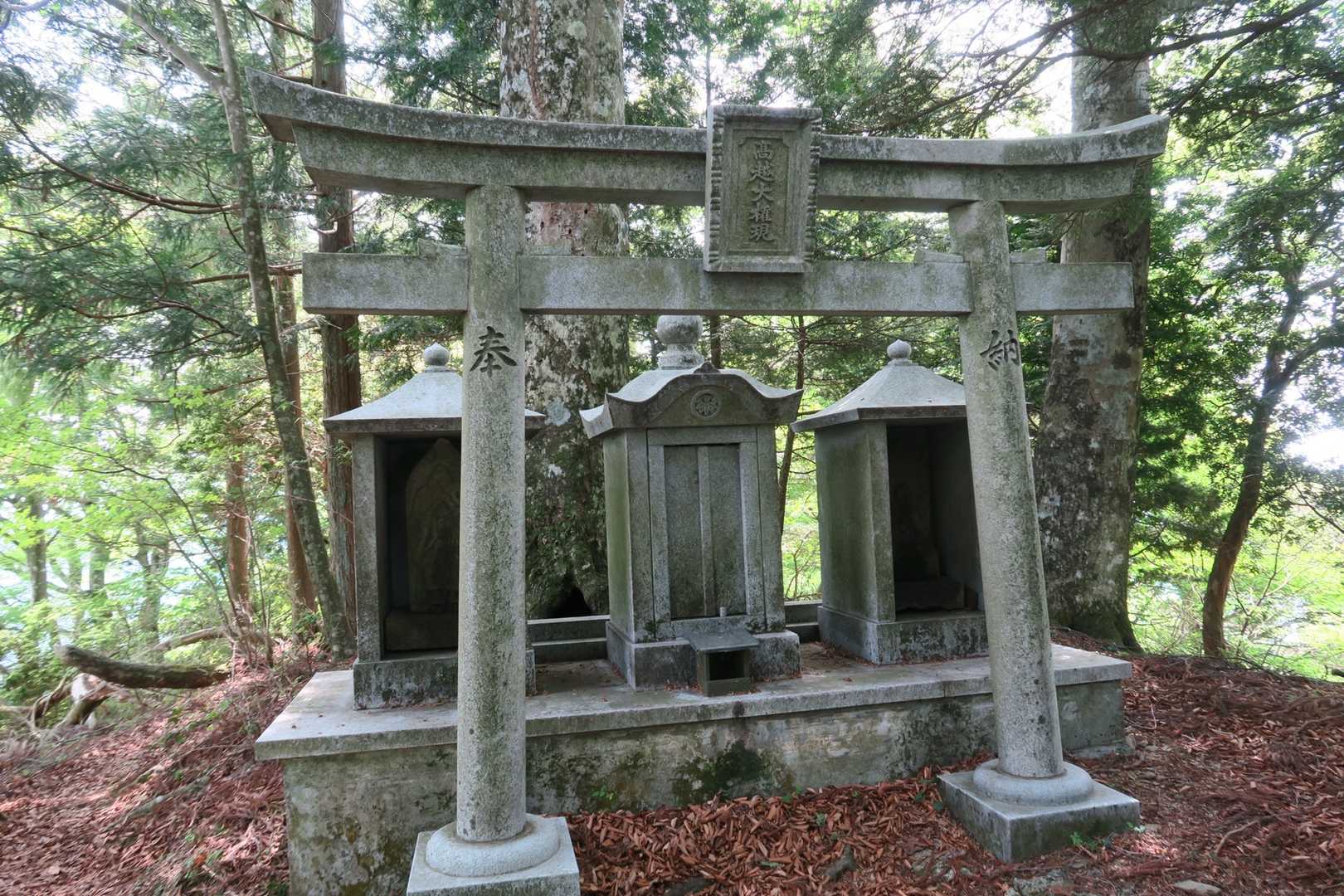 高越山登山口-高越山-高越寺 往復コースの写真