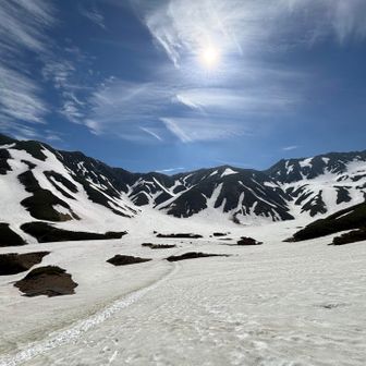 雷鳥沢から別山経由で