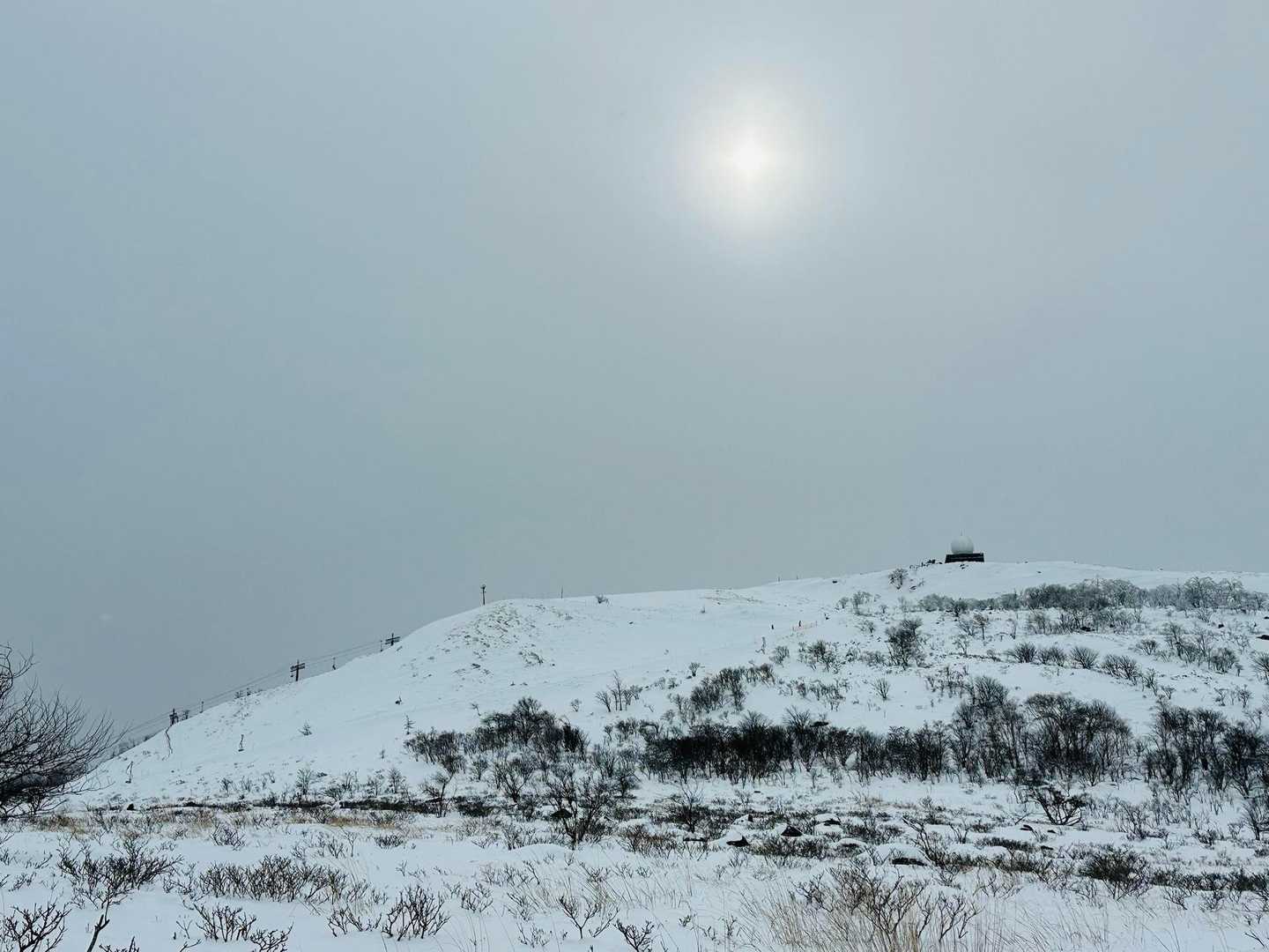 ⛷️スキー場が見えてきた