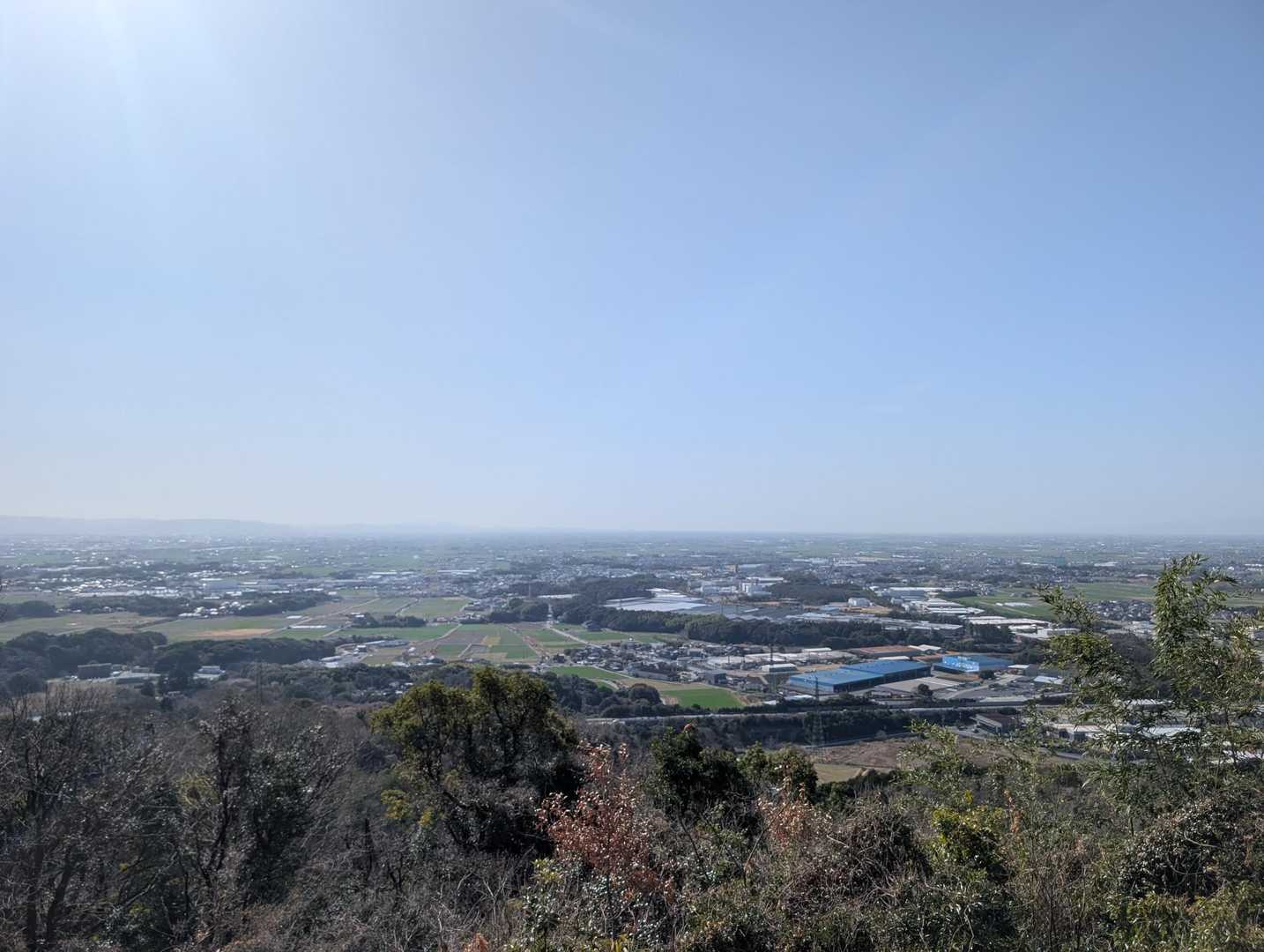 鎮西山から。実に4年ぶり