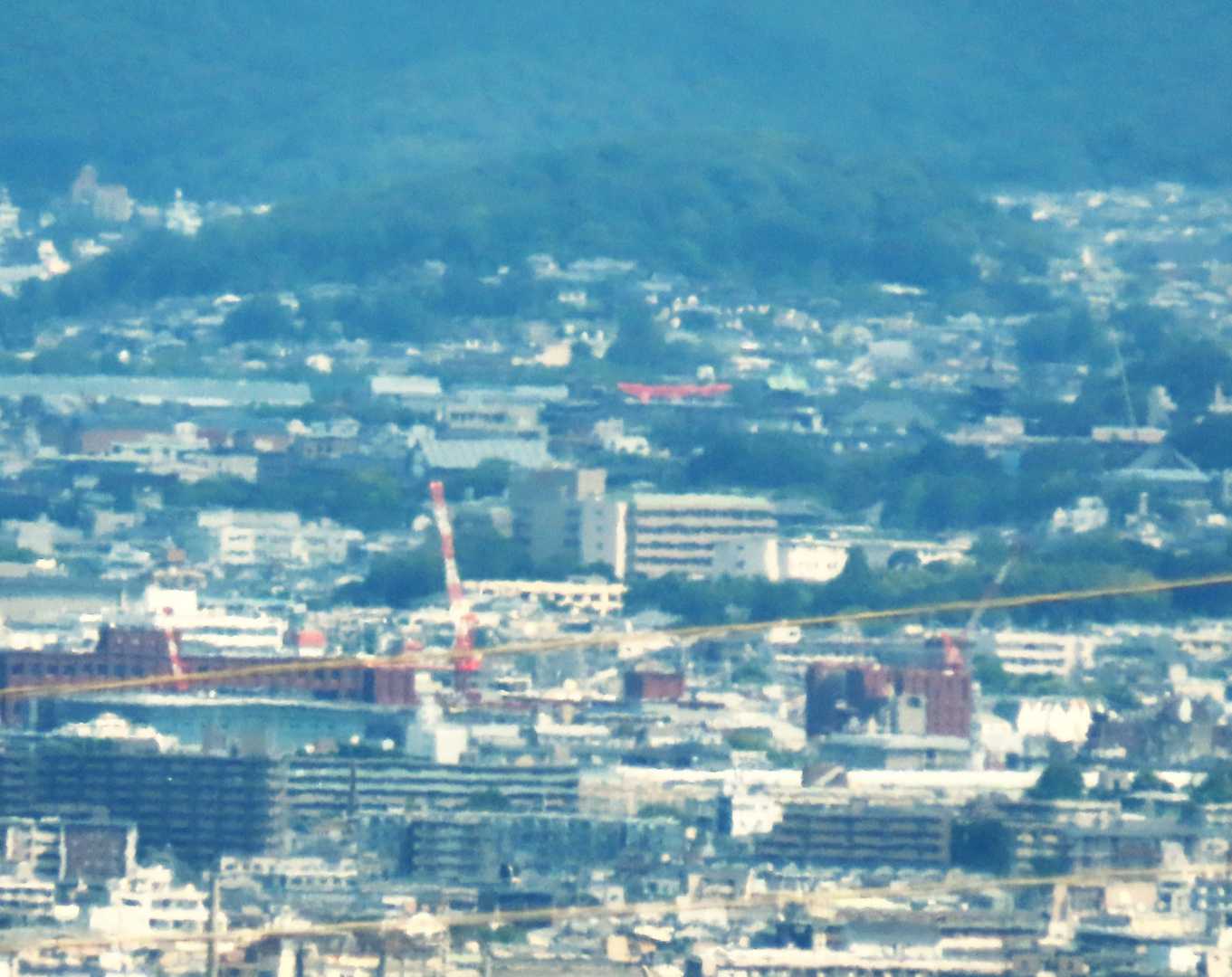 平安神宮の大鳥居も何とか見えた