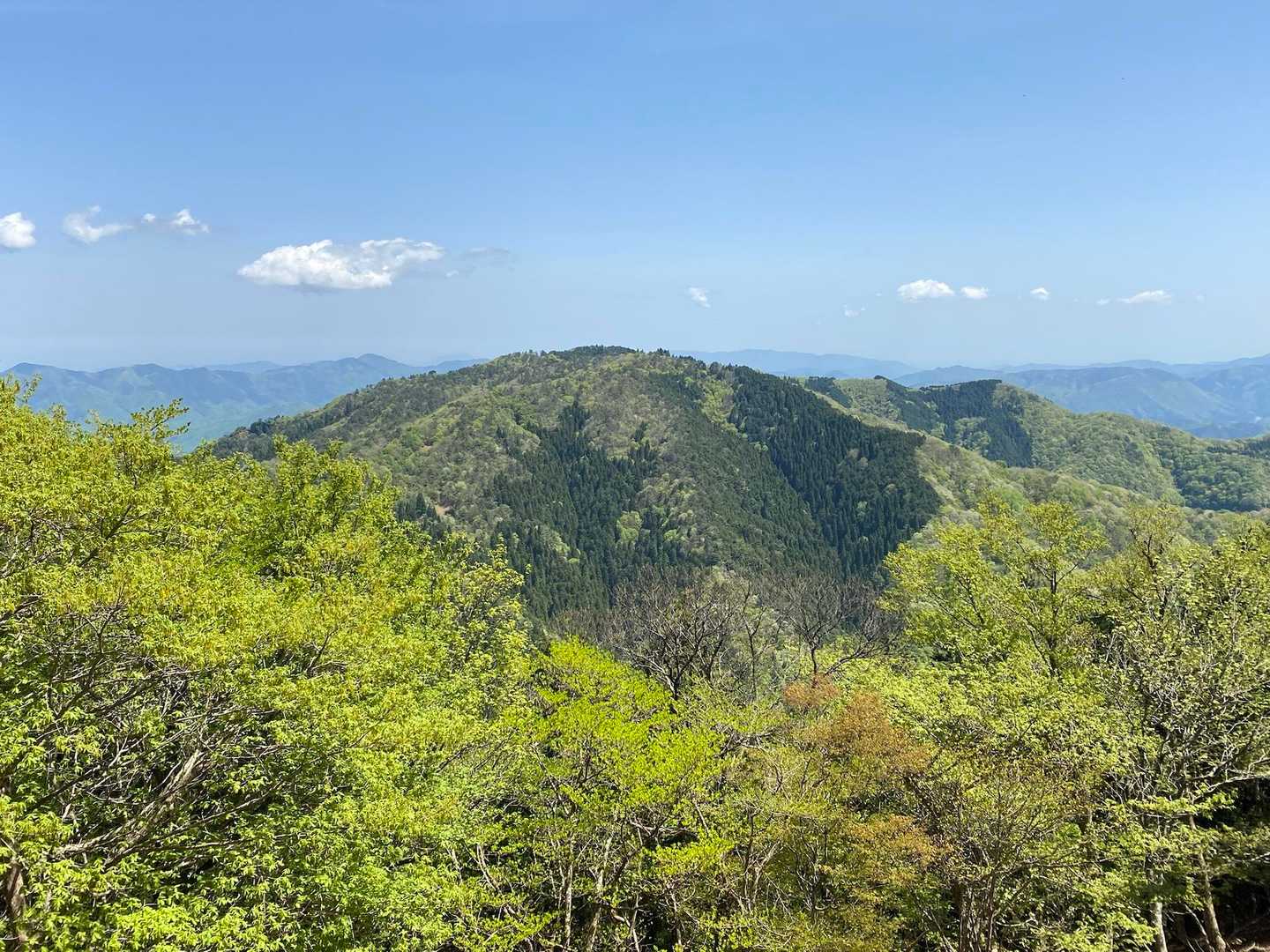 東床尾山登山口-東床尾山-西床尾山-西床尾山登山口 縦走コースの写真