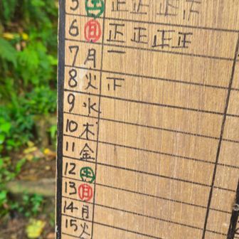 早出出勤　4人目を記入