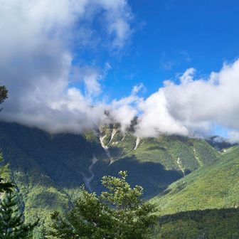 見晴台から
赤石岳🥺結局この時が今回の山行で一番見えていた